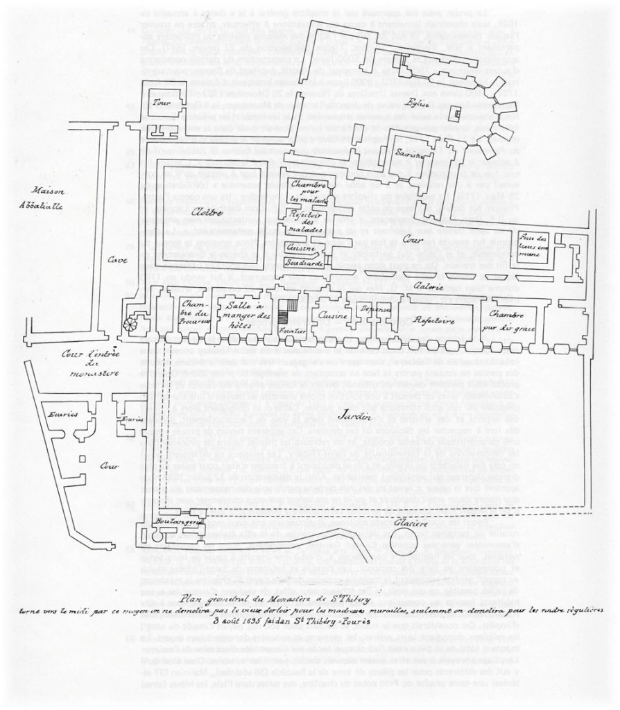 Plan général du Monastère de St. Thibéry