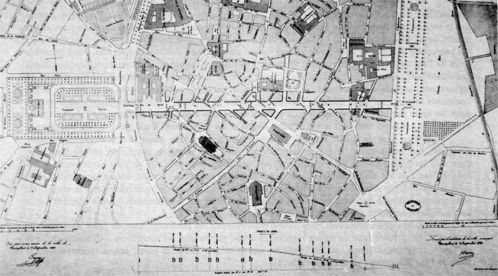 Projet de Rue Impériale et de ses dépendances avec emplacement pour la construction de l'église Sainte-Anne