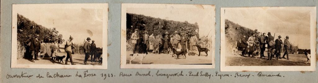 Ouverture de la chasse à La Fosse, 1923