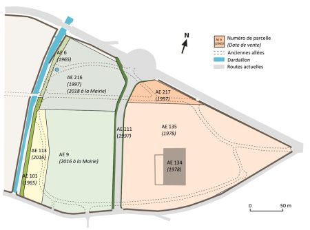 Morcellement progressif du Clos Neuf de 1965 à 2018
