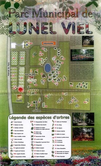 Affichage municipal à l’entrée du parc (2009)